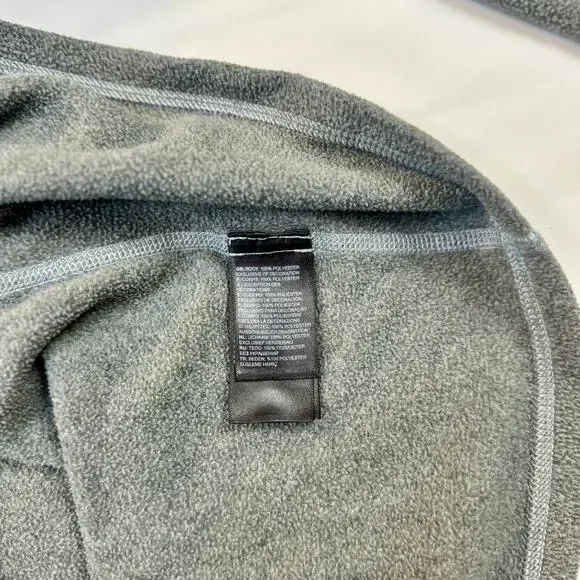 North Face TNF Gray Quarter Zip Fleece Pullover Women's Large Outdoor Gorpcore - Picture 8 of 13